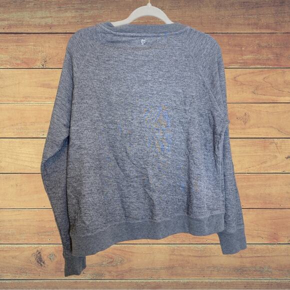 Betsey Johnson Rose all Day sequin gray sweatshirt - Picture 4 of 7